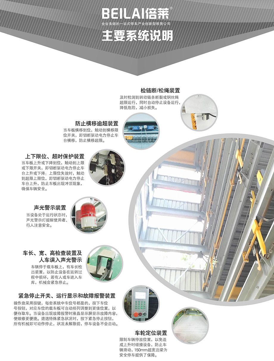 贵州PSH7七层升降横移机械车库主要系统说明