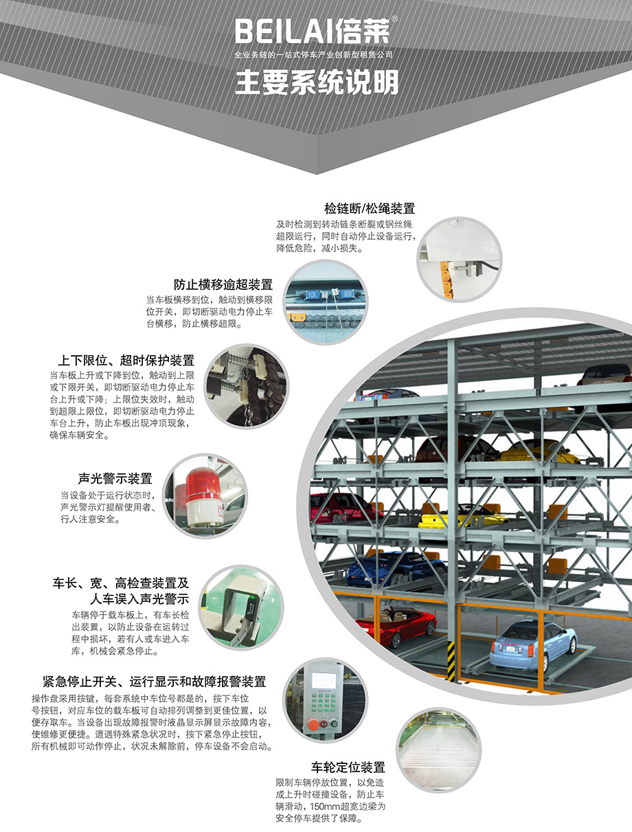 贵州PSH多层升降横移机械车库主要系统说明