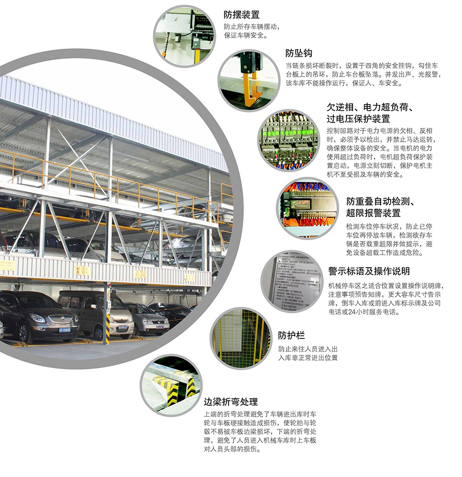 贵州PSH5五层升降横移停车设备安全装置