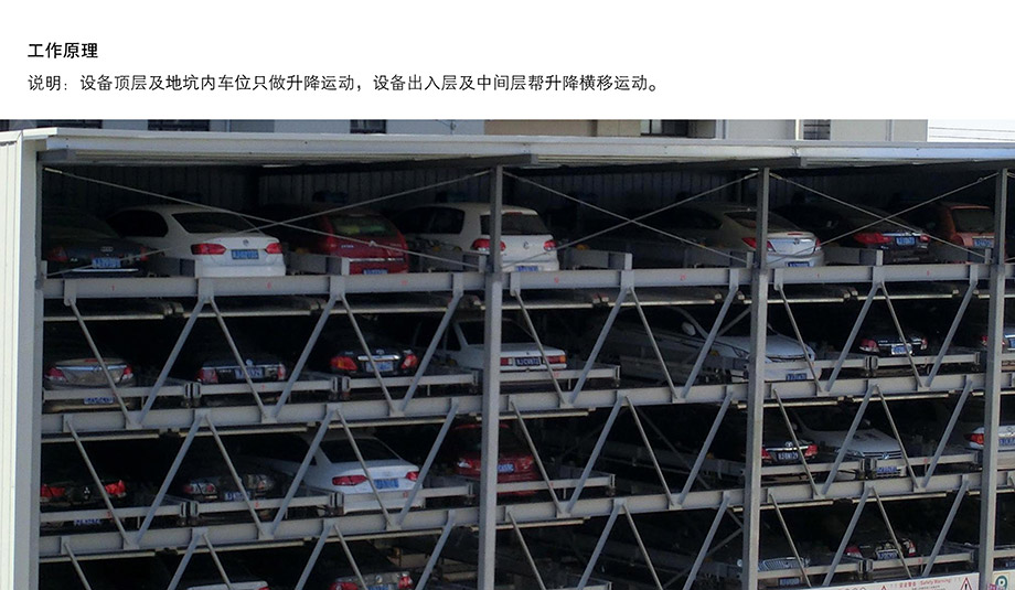 贵州负二正三地坑式PSH5D2五层升降横移机械车库工作原理