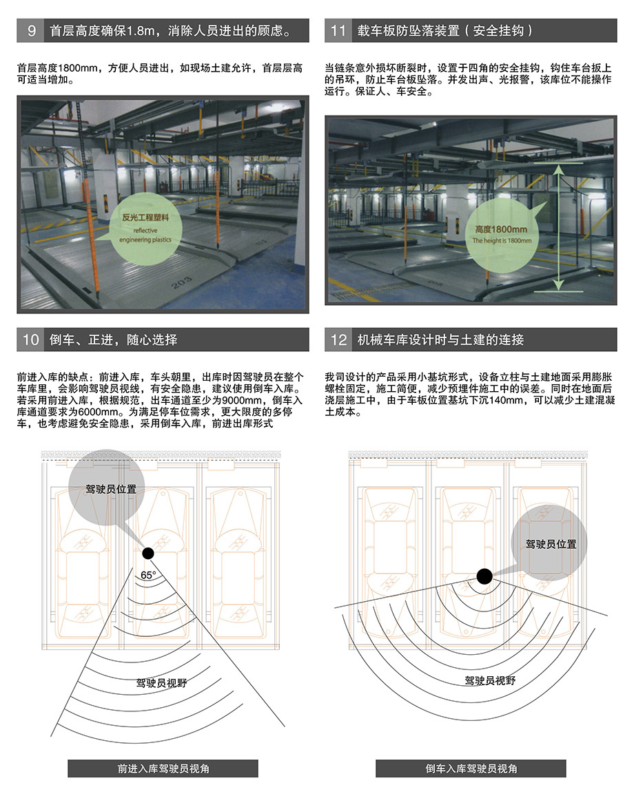贵州PSH4-6四至六层升降横移机械车库载车板防坠落装置