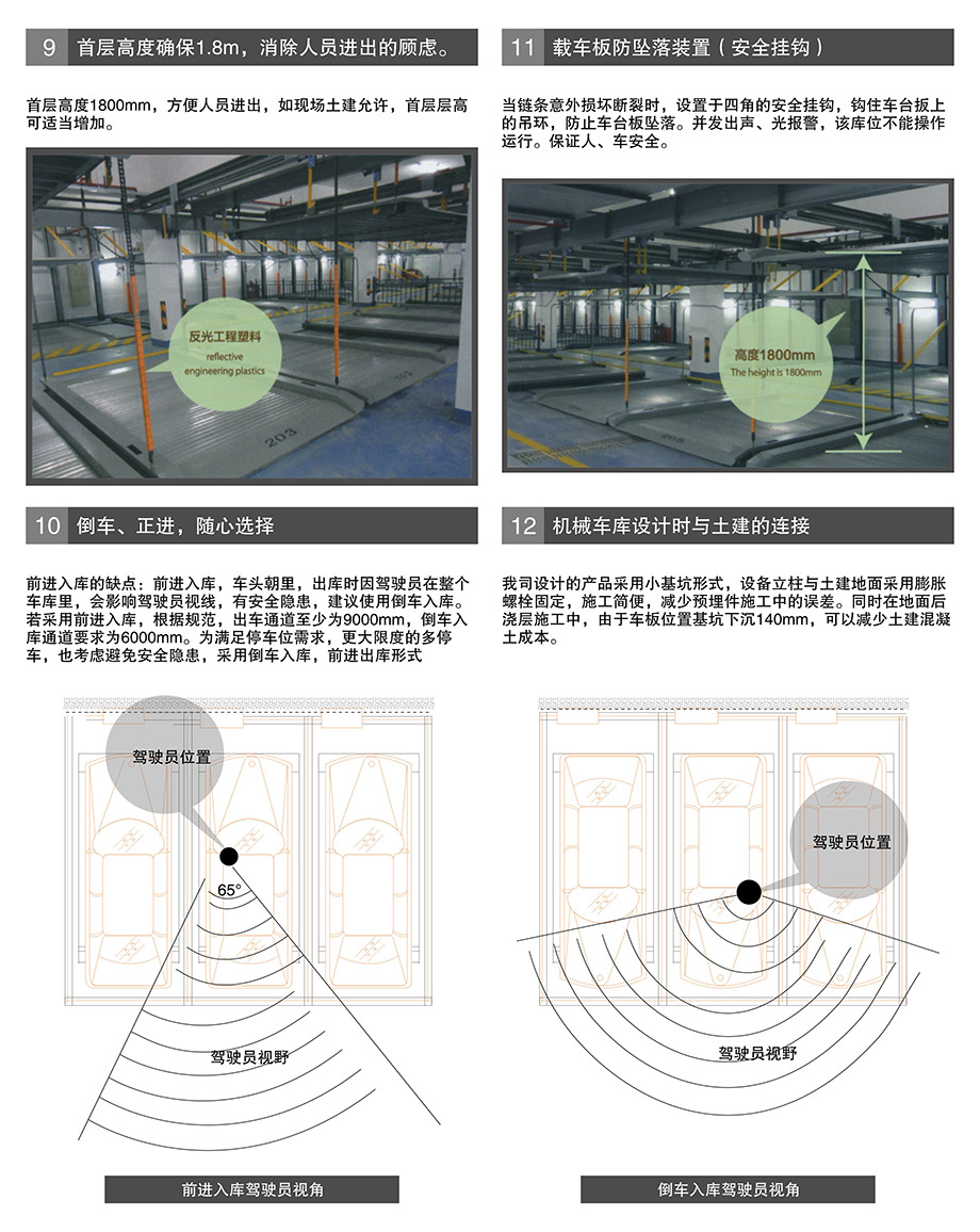 贵州PSH2单列二层升降横移机械车库载车板防坠落装置